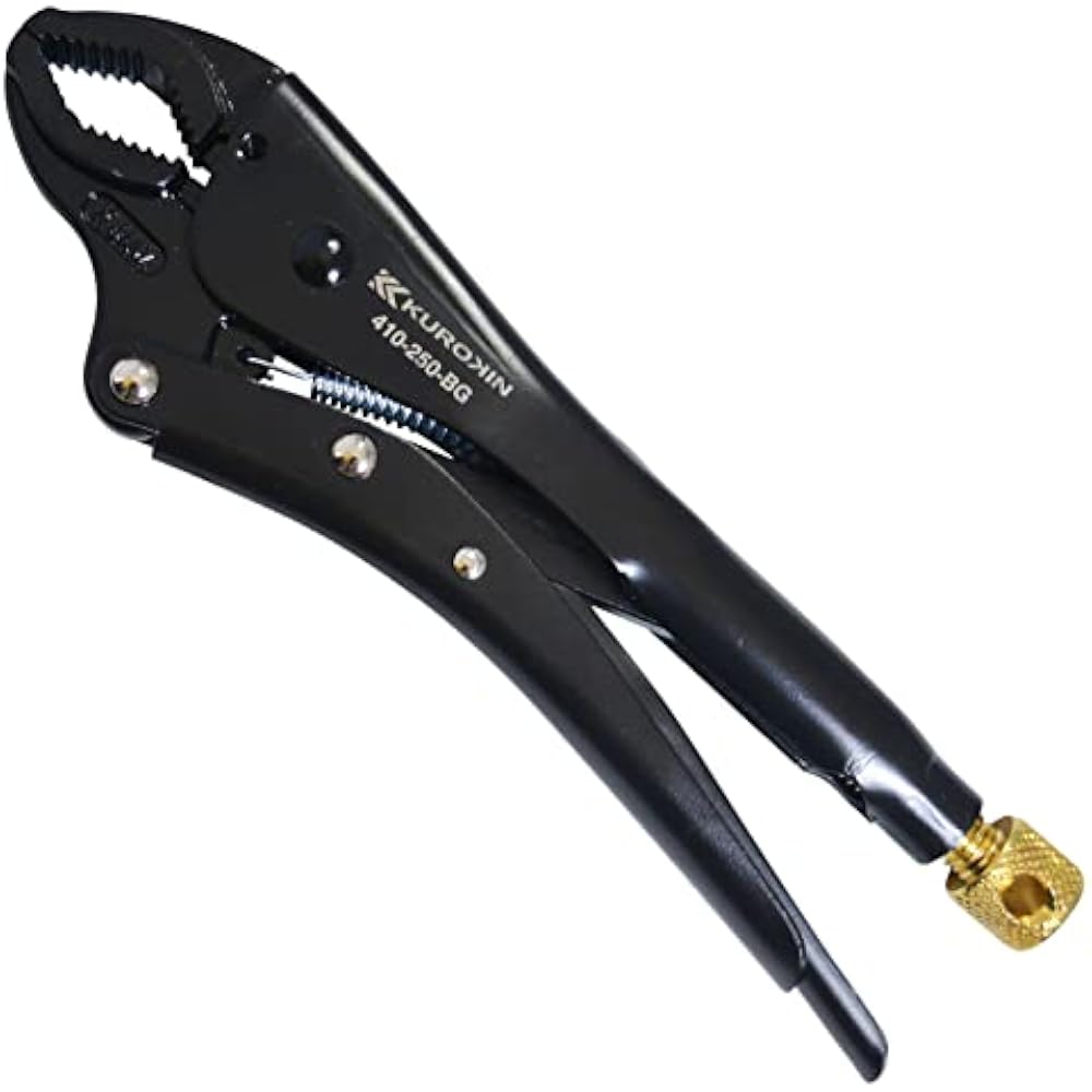 Fujiya (Fujiya) locking pliers for pipes, black gold, 250mm, 410-250-BG