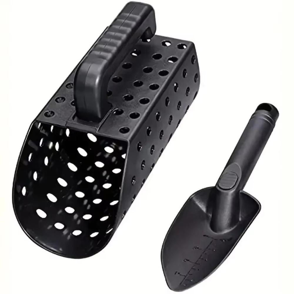 

Digging Tool Metal Detector Sand Scoop Accessories Plastic Metal Detector Shovel Set Lightweight Highly Efficient Sand Scoop чёрный