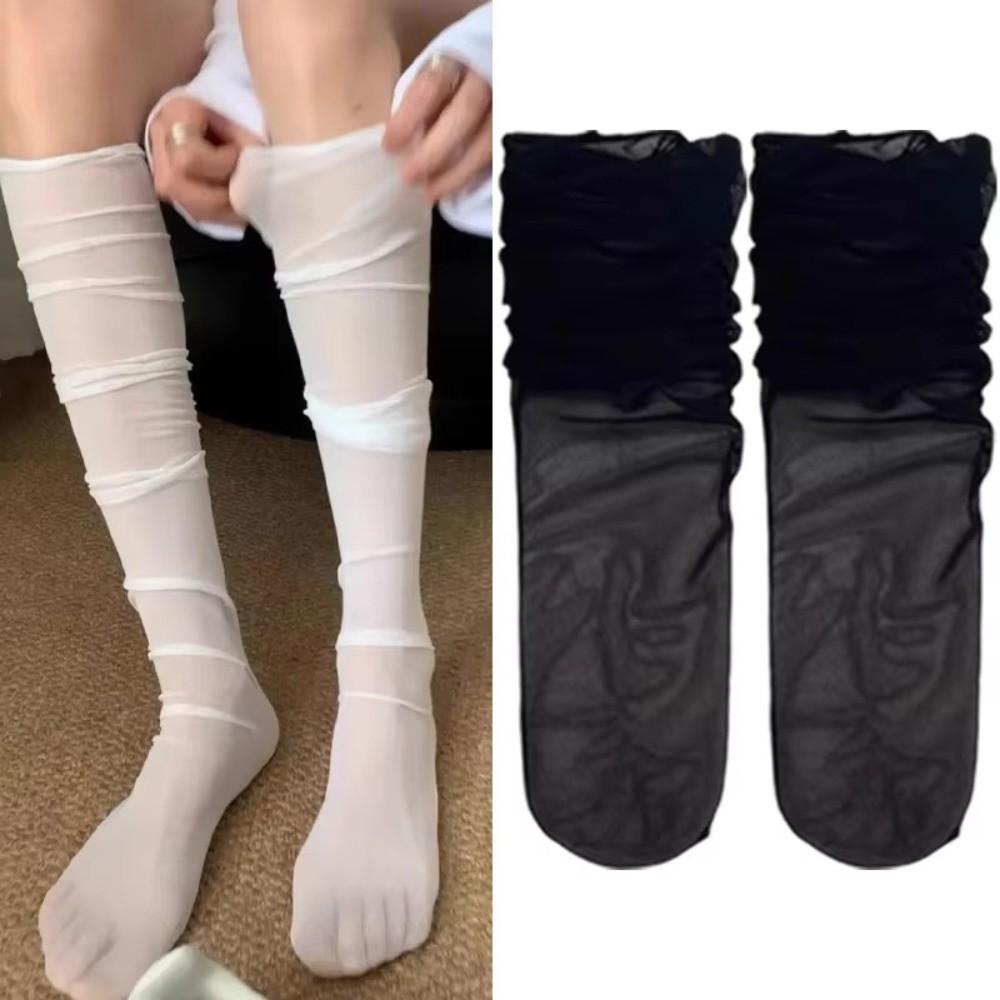 Summer Sexy Stockings Thin Leggings Socks Sweet Mid-Calf Socks  Loose Costumes