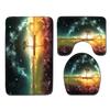 Star Bathroom Floor Mat Toilet Three-Piece Set