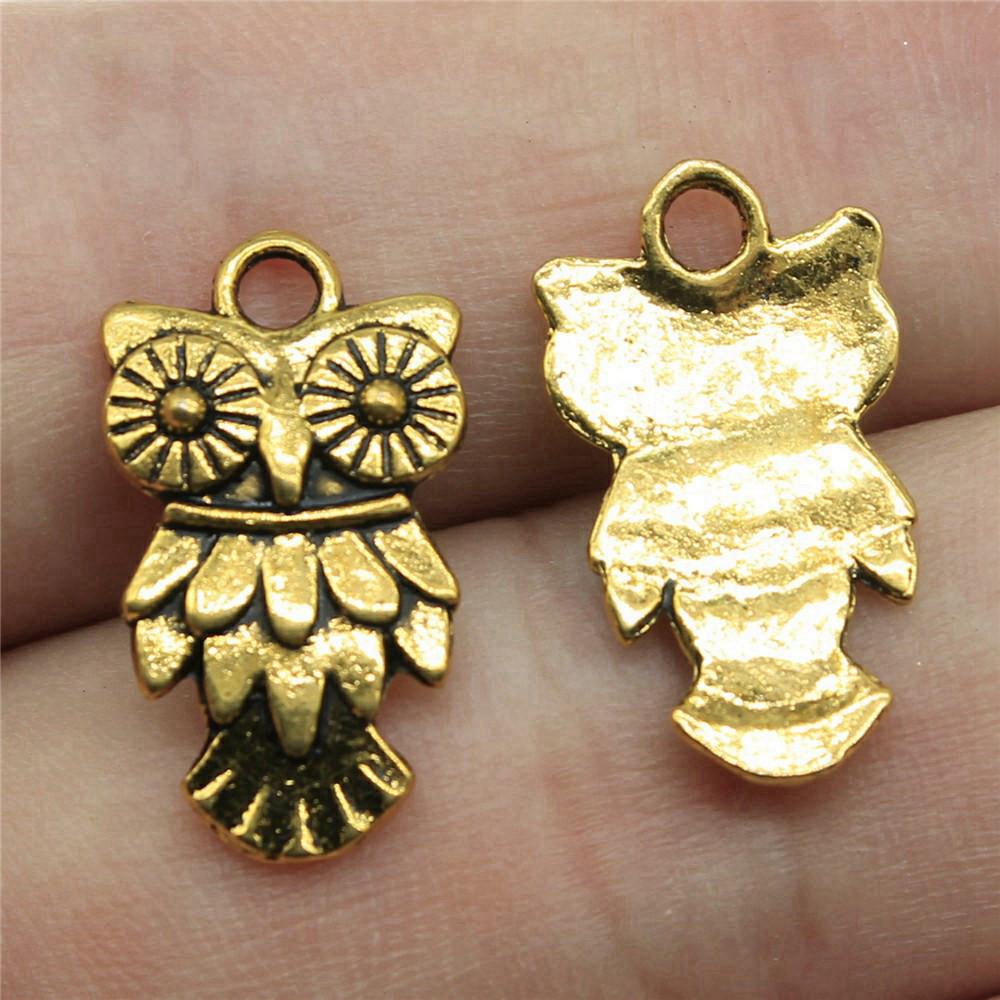 

Подвеска в виде совы, Женские украшения, Этнические материалы A14-20pcs-20x11mm