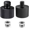 Aluminum Alloy 1/4 to 3/8 & 3/8 to 1/4 Camera Tripod Adapter - Male to Female Screw for Camera, Mount, Monitor