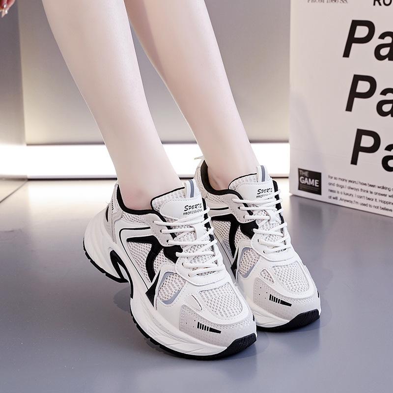Platform dad shoes women's 2025 new spring and autumn height increase versatile popular casual sports shoes children's tide 2112