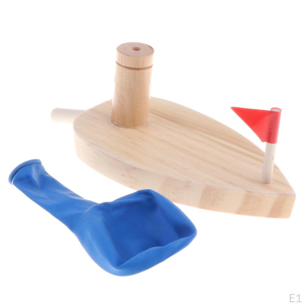 Balloon Powered Wood Boat