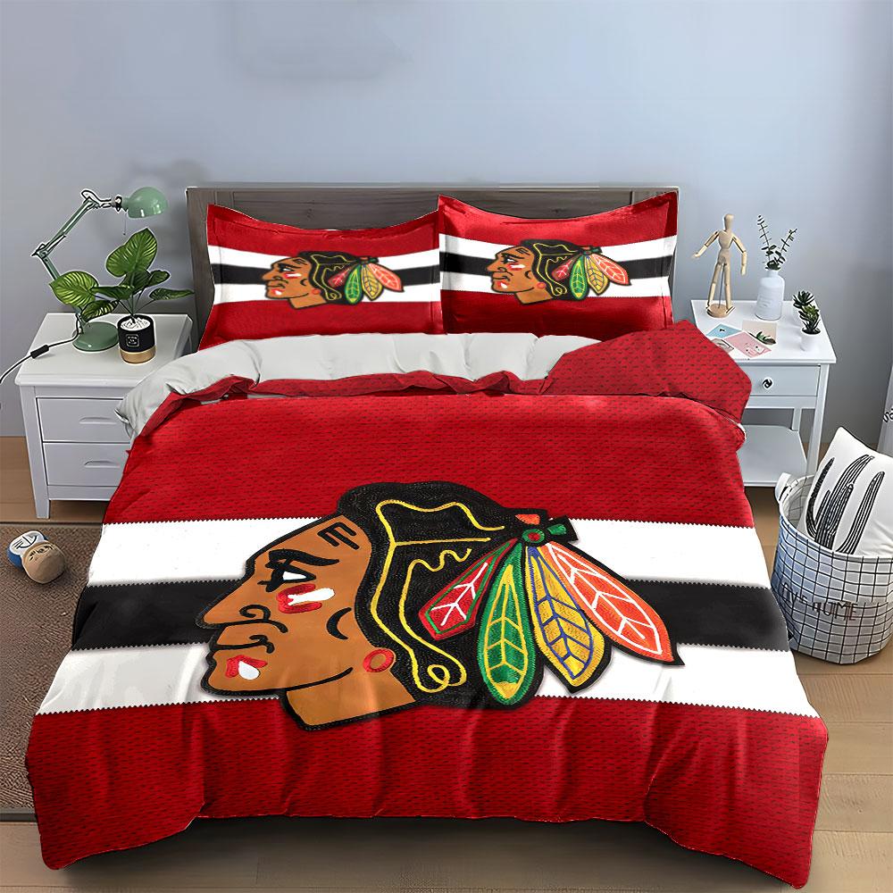 Red Tribal Feather Design Set Bedding Duvet Cover Set Duvet Cover Pillowcases (1*Duvet Cover 2*Pillowcases, Without Duvet Insert)
