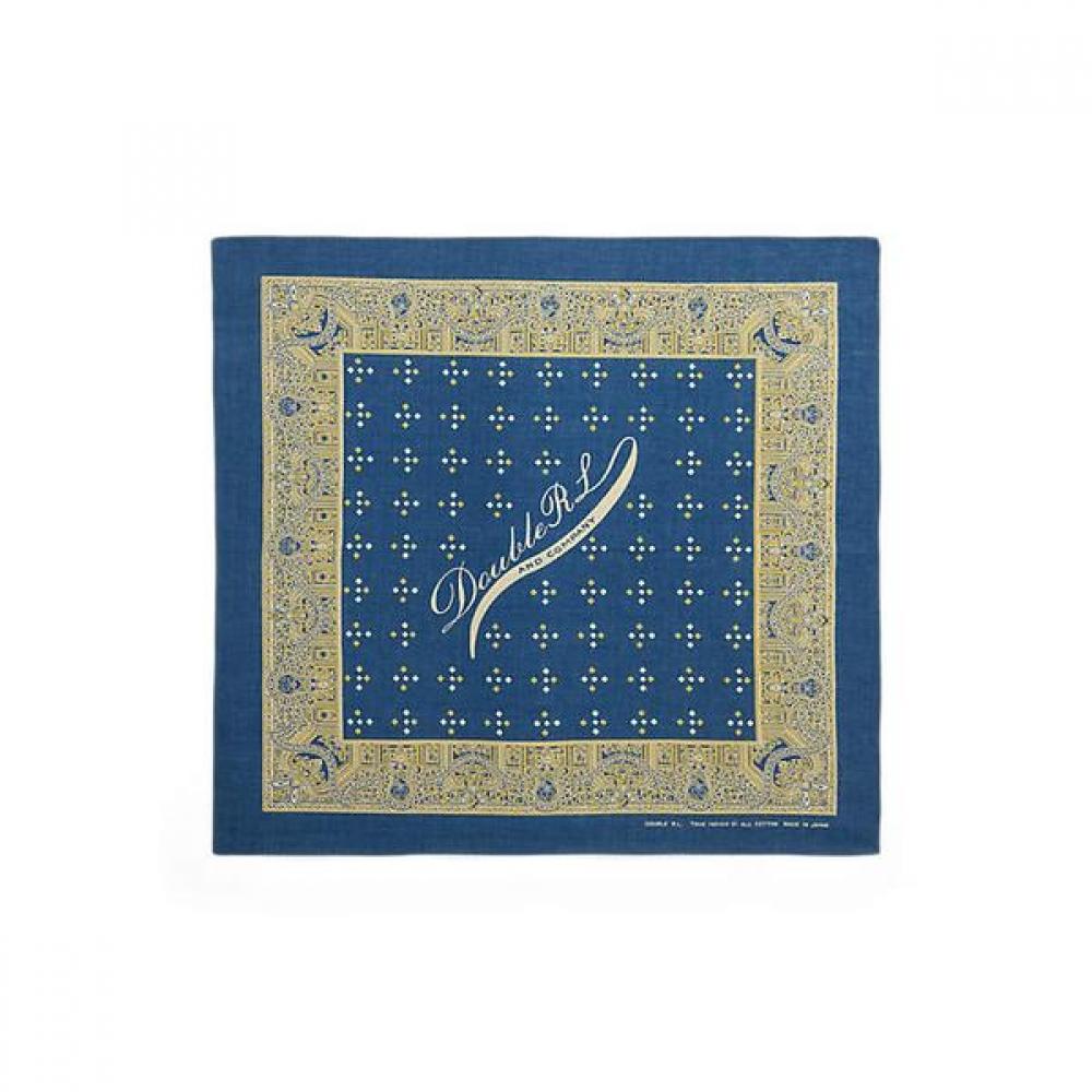 Rrl Logo Indigo Cotton Bandana Marrhgs0j320106410 ONE