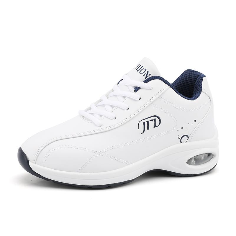 

Женские кроссовки для бега, женские удобные водонепроницаемые кожаные кроссовки, женские кроссовки на высокой платформе, амортизационные спортивные туфли 35