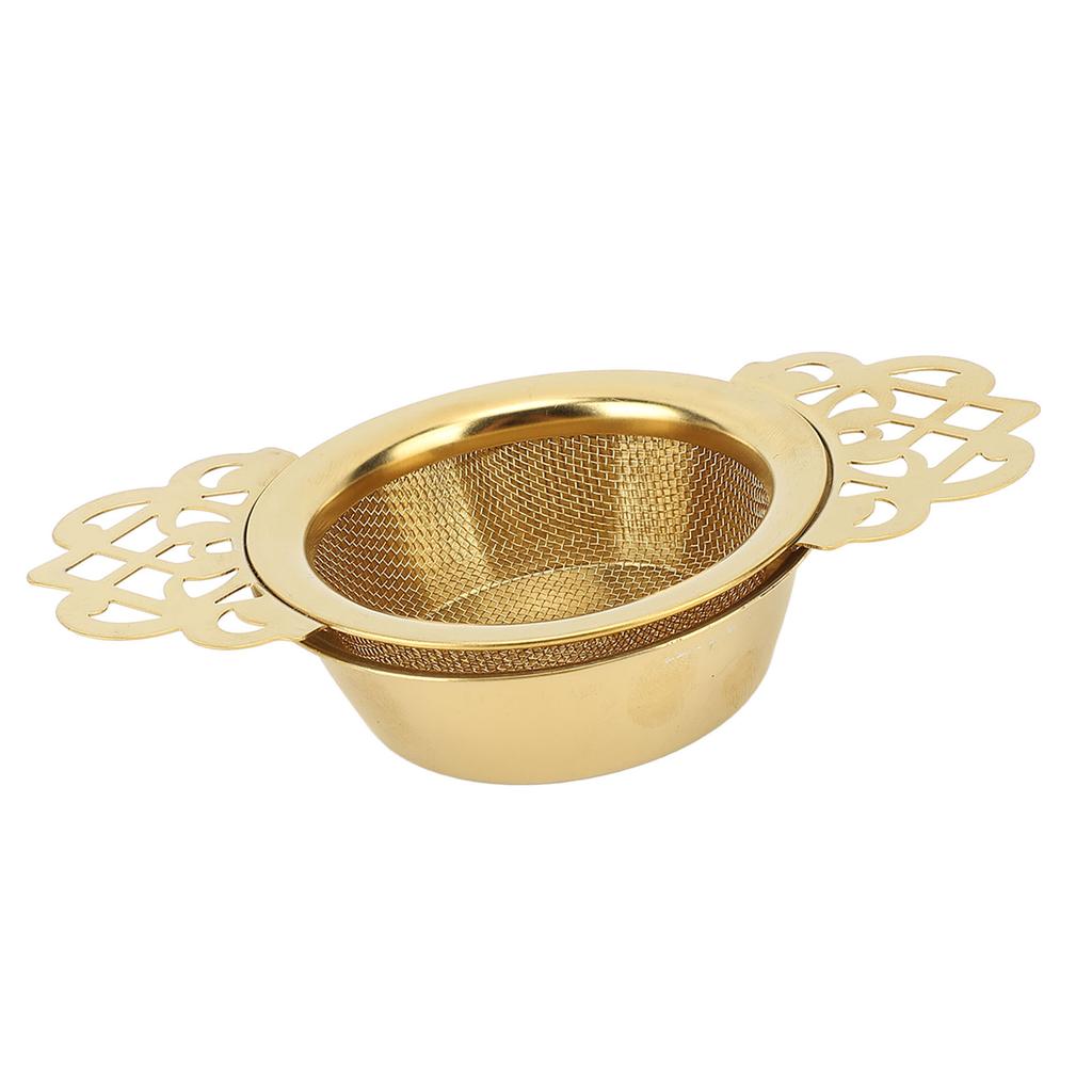 Tea Infuser Filter 304 Stainless Steel Insulated Base Fine Mesh Tea Strainer Bowl for Brewing
