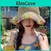 Sanya Summer Straw Hat With Large Brim And Breathable Design For Beach And Vacation