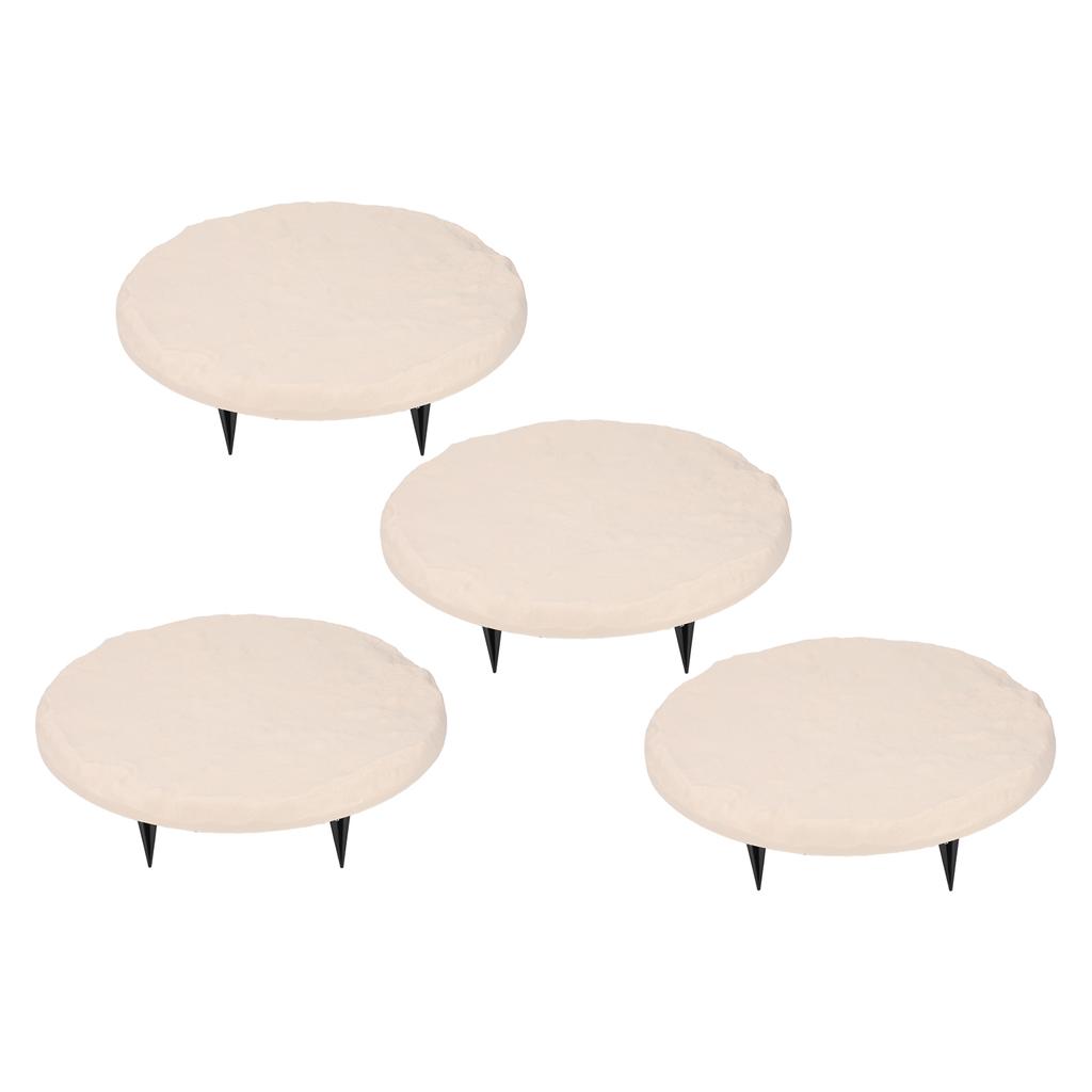Outdoor Step Stones Decorative Polypropylene Resin Stepping Stones with Ground Stakes for Lawn Garden  Way