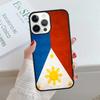 Ph Philippines Flag Plastic Black Phone Case For IPhone 18 17 Air 15 16 16e 14 13 12 11 Pro Max Coque PLUS mobile fundas