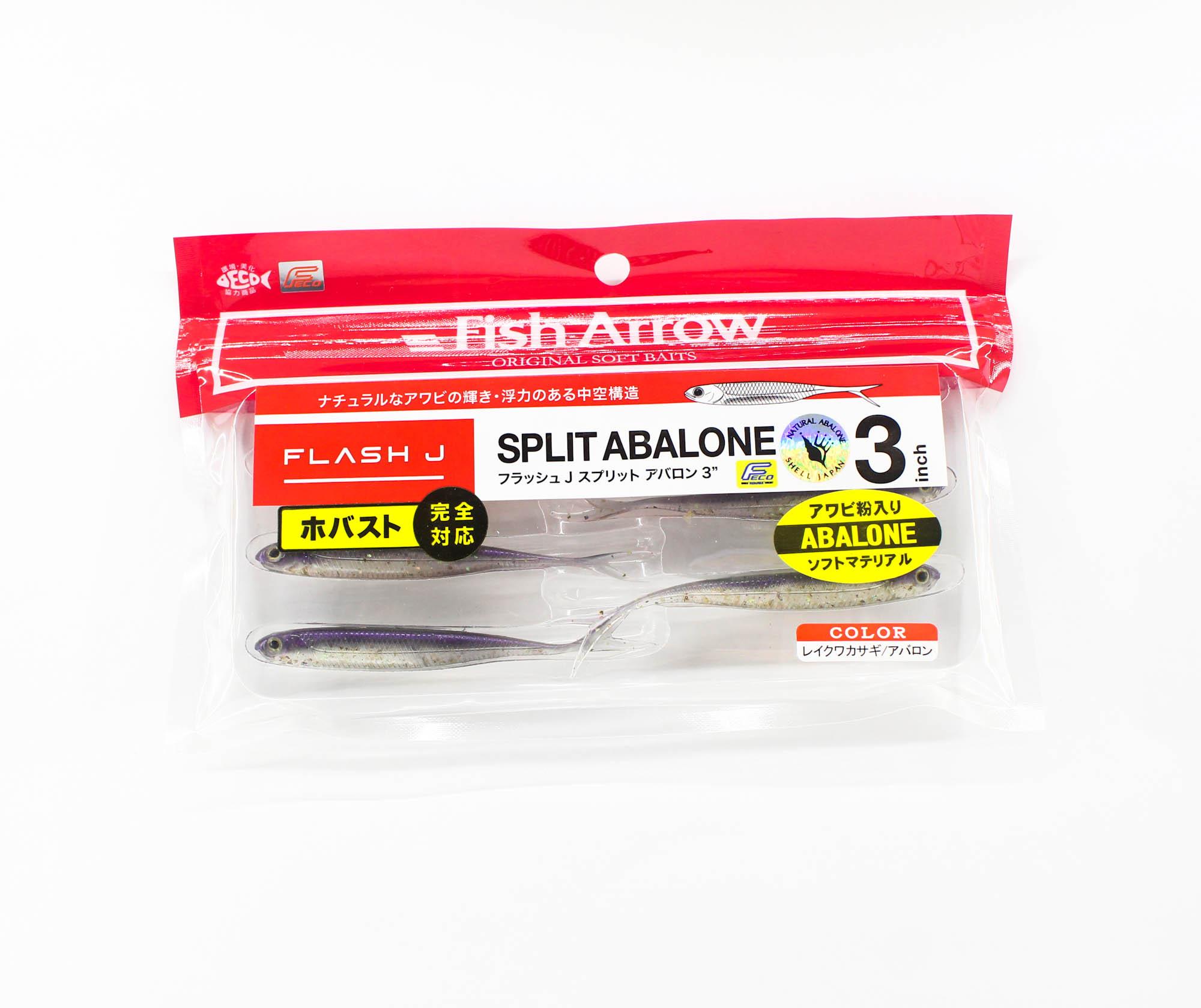 

Fish Arrow Soft Lure Flash J Split Abalone 3 Inch 6 Piece per pack AB02 (5665)
