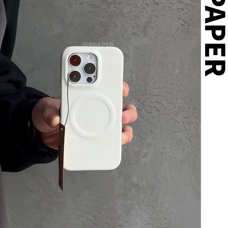 

Lambskin Magnetic Semi-Wrapped Couple Phone Case for iPhone 17 Pro Max – Premium Feel iPhone Air
