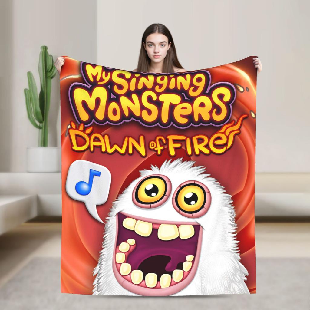My Singing Monsters Blankets Winter  Soft Throw Blanket For Adults Chair Sofa Bed Flannel Bedspread Bed Cover