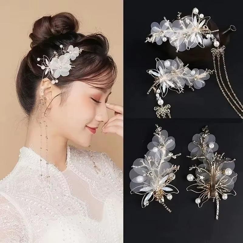 Chinese Tassel Hairpin Women Fashion Elegant Classical Style Dragonfly Traditional HANFU Headwear Accessories for Women Gifts