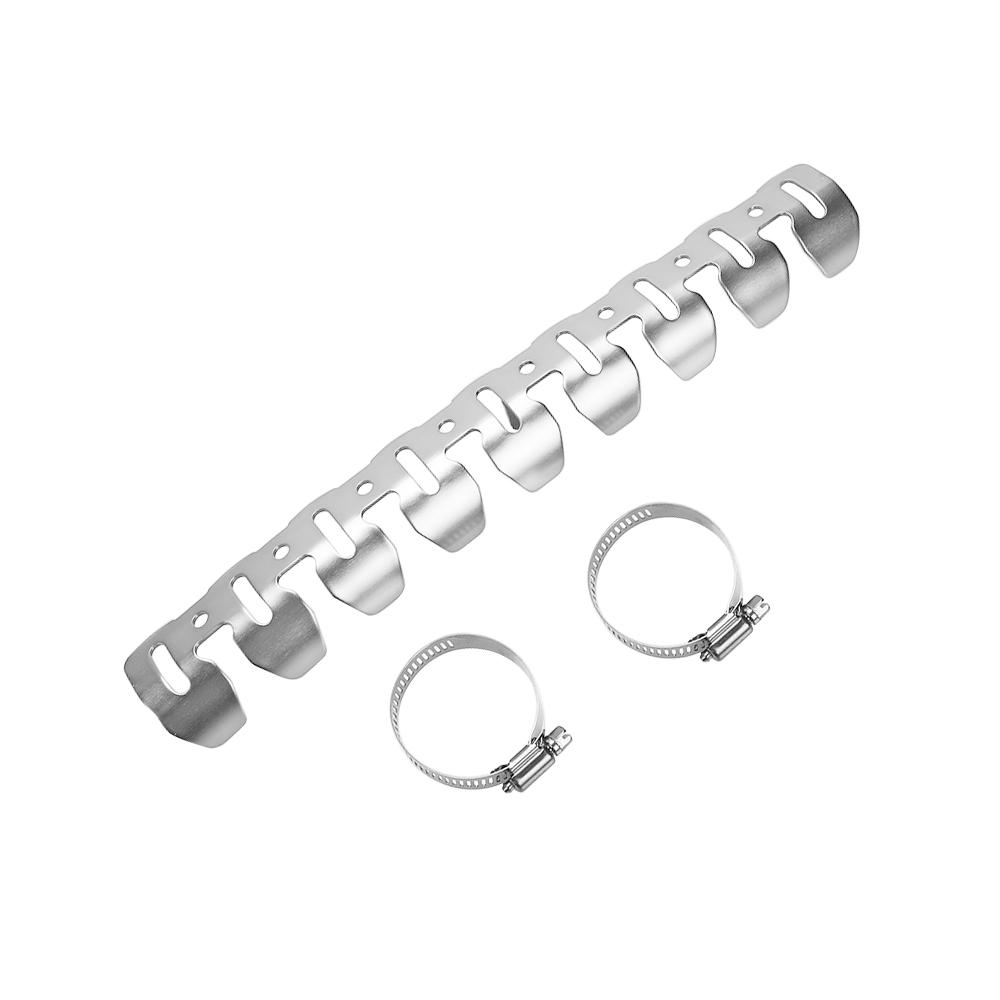 

4-тактный глушитель выхлопной трубы мотоцикла, защита ног, теплозащитный экран, устойчивый к газу, газу MC 450F Husqvarna FC 450 350 серый