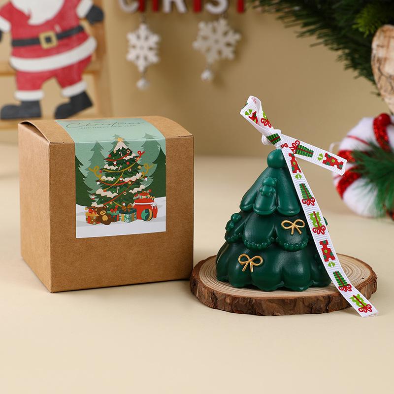 Ins Christmas Tree Aromatherapy Candle Christmas Festival Gift Companion Hand Gift Home Decor Atmosphere Party Decoration