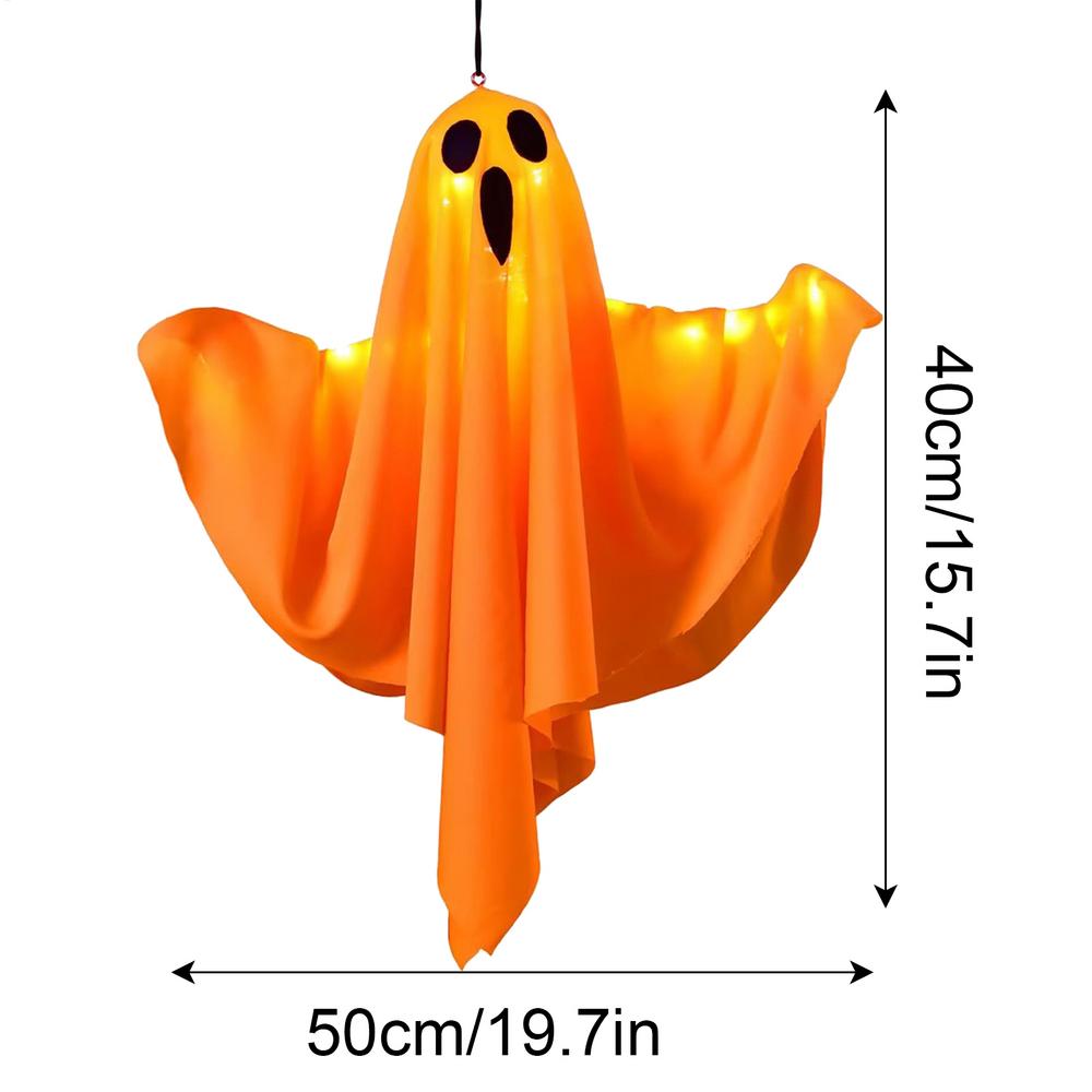 Ghost Decorations Scary LED Ghost Flying Ghost With Flexibly Adjusted Poses Halloween Pendant Decorations Hangable Party Decors