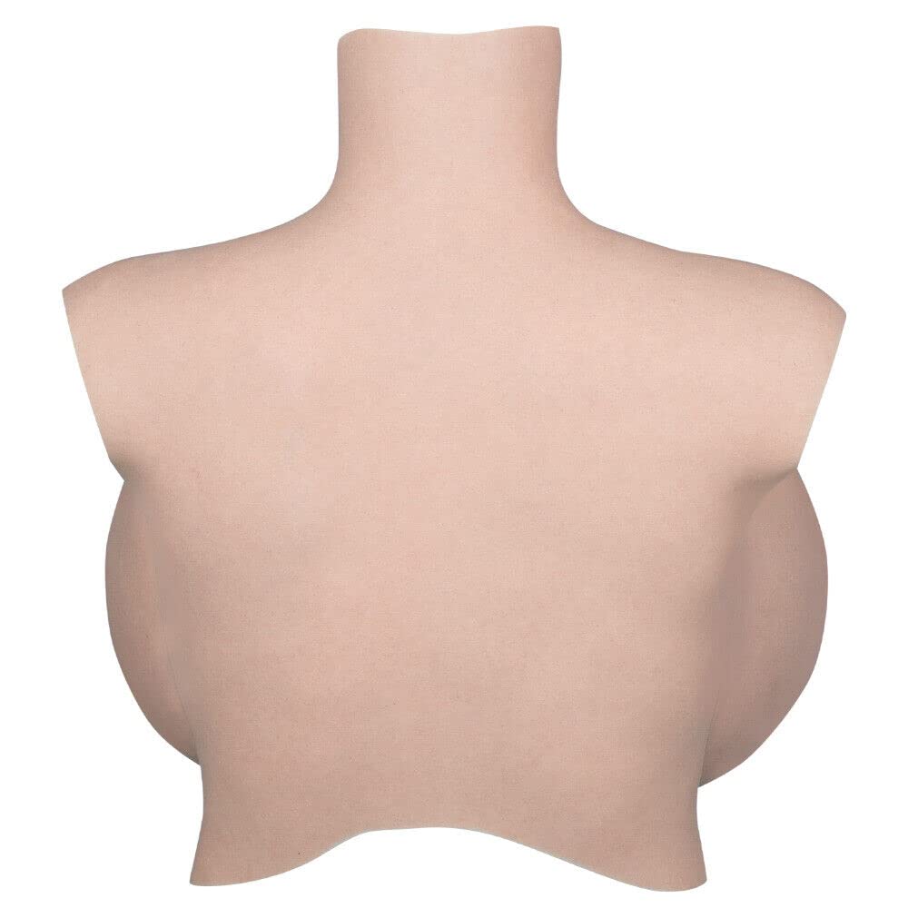 Silikonbyste K Cup S Cup Silikonfylte Enorme Cosplay-bryster Crossdressing Forkledning Silikon tunge og realistiske brystvorter K Cup Jubileumsutgave