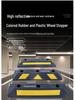 Rubber Plastic Wheel Stopper with Nails - Parking Lot & Garage Positioner