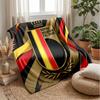 Couverture Flottante Imprimée Football Belgique Douce pour la Peau Chaude Décorative pour Canapé Lit Intérieur Usage Quotidien