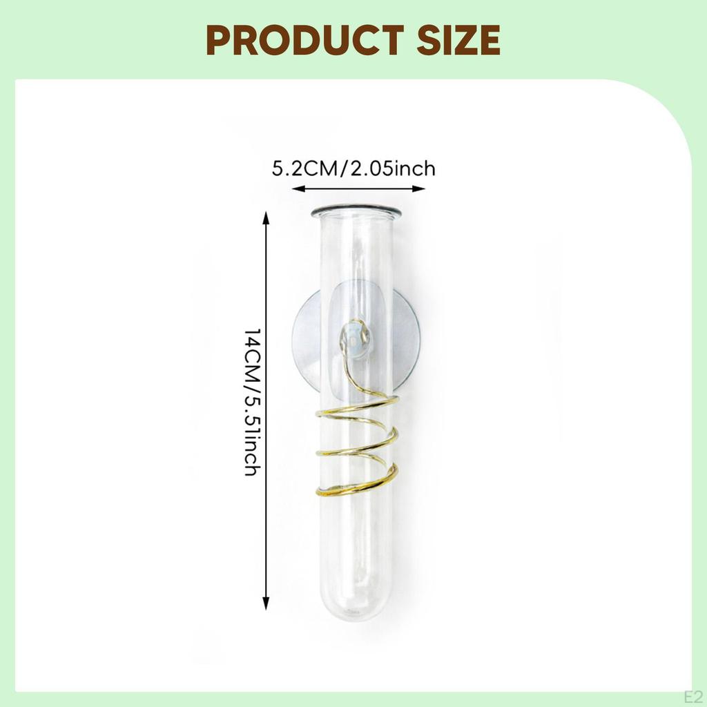 Outdoor Rain Gauge Measuring Easy to Install Decoration with Suction Cup Rainfall Recorder for