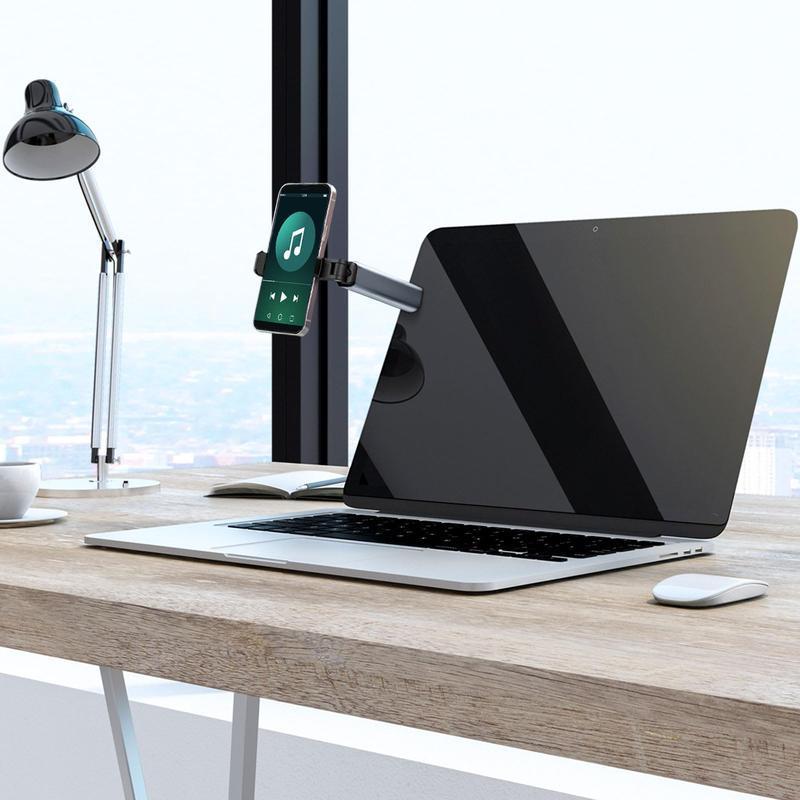 Flugzeug-Handyhalter, Tragbarer Reisehalter Schreibtisch mit Multidirektionaler 360-Grad-Drehung, Zugreisezubehör