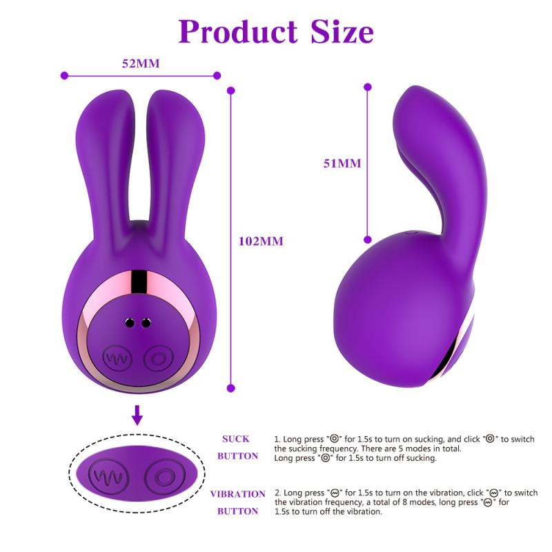 Bonnie Rabbit Shape Summing Breast Clip Vibrator Γυναικεία κλειτορική διέγερση θηλής Φλερτ Αυνανιστής σεξουαλικά παιχνίδια
