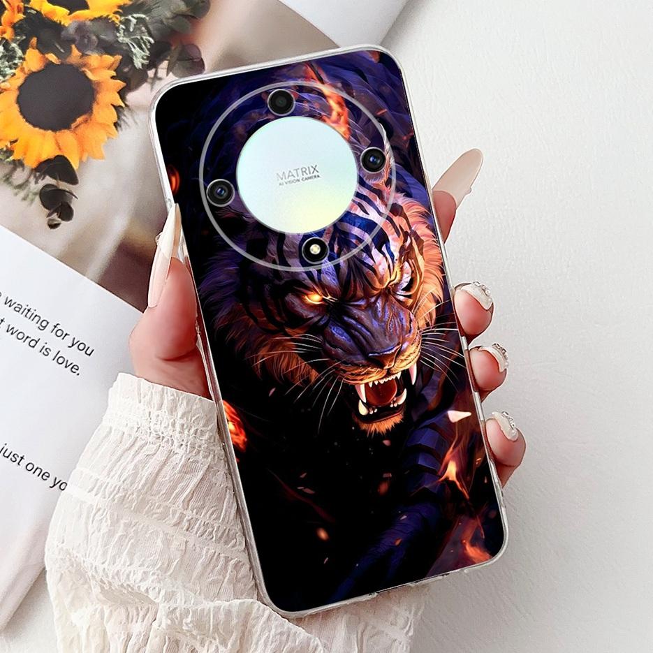 Für Honor Magic6 Lite Hülle HonorX9B ALI-NX1 Coole Drachenbemalte Abdeckung Weiche Silikonhülle Für Honor X9B Magic 6 Lite Fundas Coque