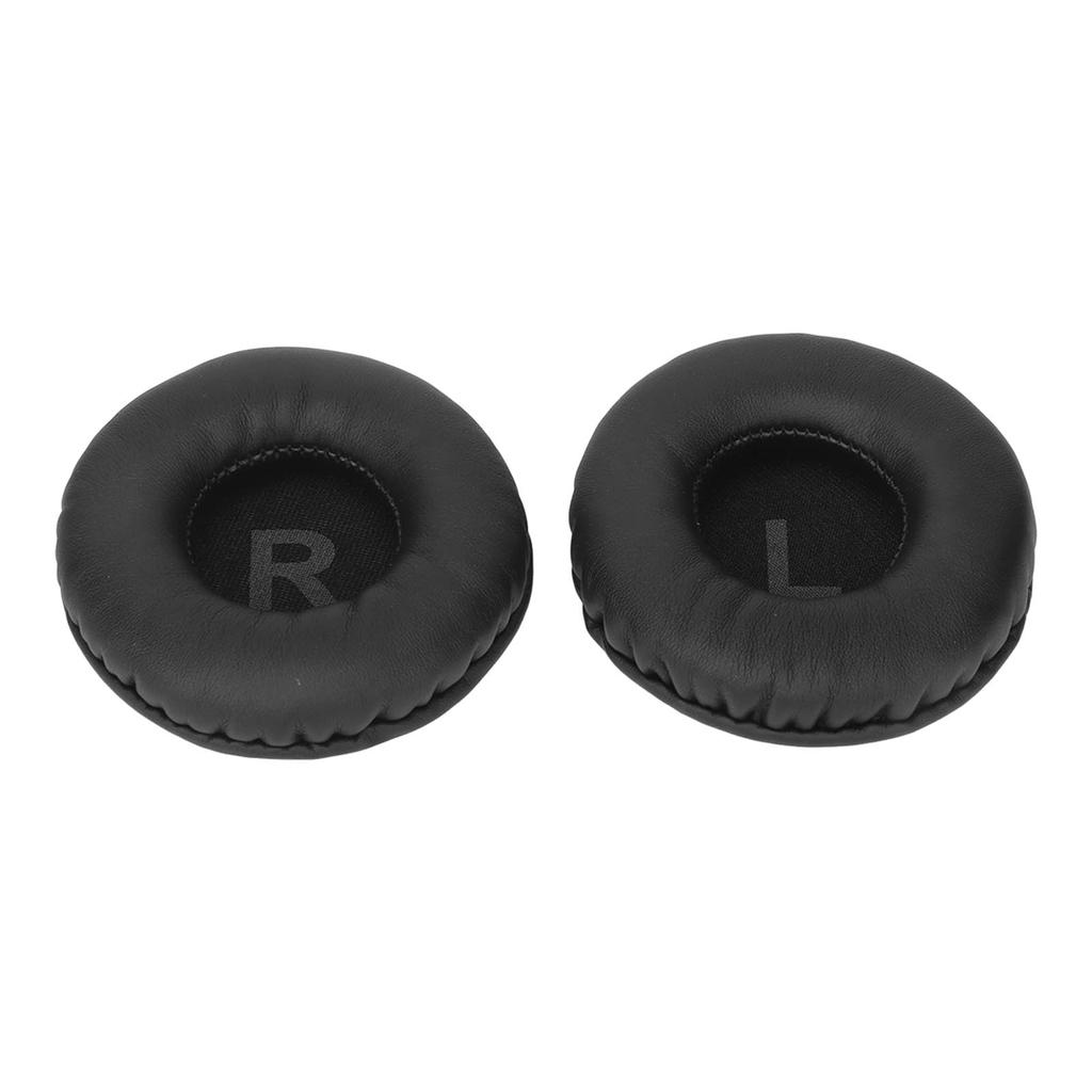 Ersatz-Ohrpolster Verbesserter Bass Weiches Kunstleder Atmungsaktiver Schaumstoff Ohrpolsterbezug für 75-mm-Kopfhörer