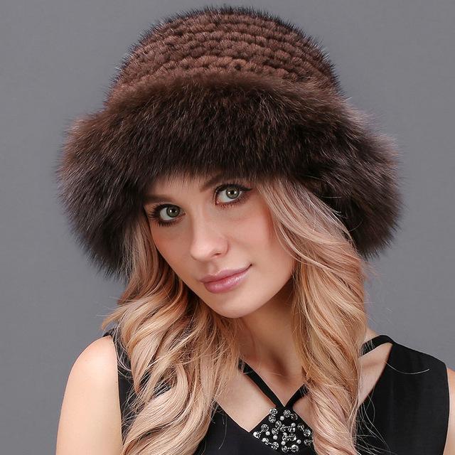 Quality Primacy Hat Real Fur Hats Winter Warm Fur Hat Fox Mink