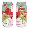Casual Work Business Sokker 3D Christmas Santa Elk Printing Medium Sports Socks