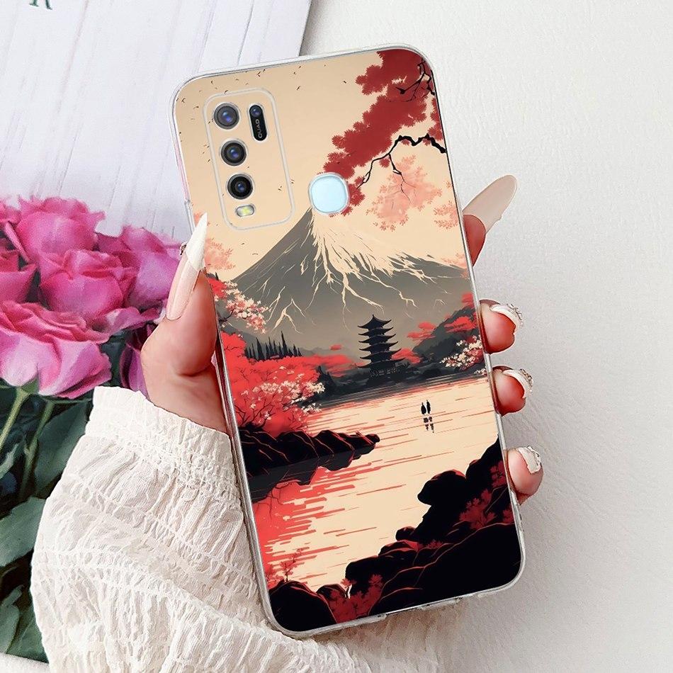 For Vivo Y50 Y30 Y30i 1935 1938 Cool Dragon Tiger Painted Phone Case For Vivo Y30 Y30i Y50 Soft Silicone TPU Cases