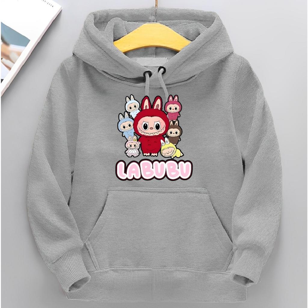 Children's Hoodie New Trendy Labubu Kids Cute Cartoon Casual Daily Hoodie 100-160cm Boys Girls