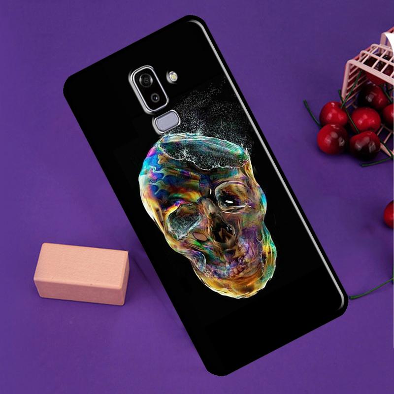 Cool Spooky Skull Face Phone Case For Samsung Galaxy J3 J5 J7 2017 J1 A5 A3 2016 J8 J4 J6 Plus A6 A8 A7 A9 2018