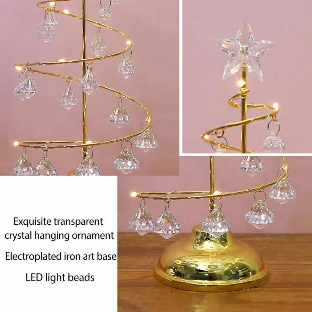 Crystal Pendant Christmas Decorative Light 3 Size Optional Night Light  Home Ornament