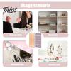 Multi-layered Jewelry Display Rack Hanging Organizer Necklace Holder Large Capacity Practical Space-saving Anti-tangle Earrings Rings Hanger Stylish