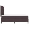 Boxspring Bed with Headboard Dark Brown 160 x 200 cm Fabric