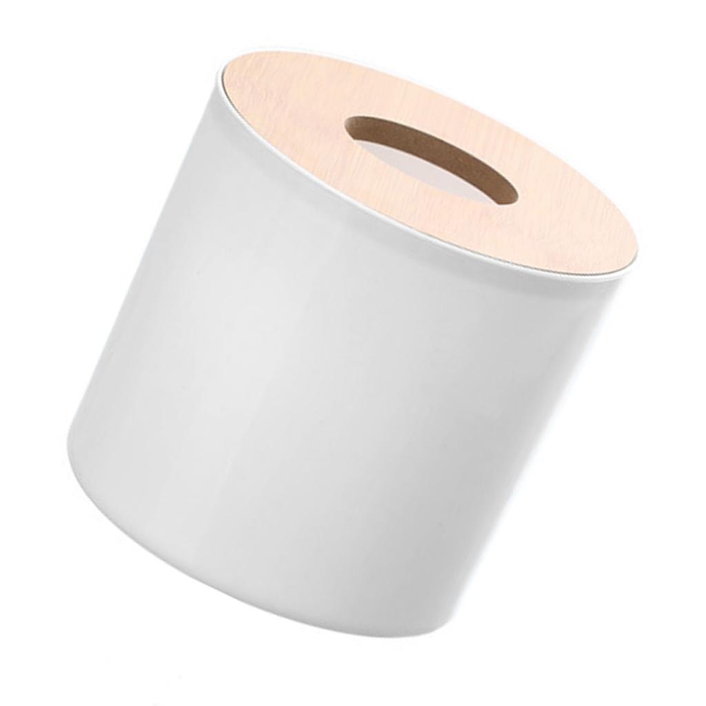Roll Tissue Box Holder Innovative Modern Concise Large Space Round Tissue Toilet Paper Dispenser for Bathroom Living Room