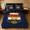 Willem II Muster Bettwäsche Steppset Bettbezug Kissenbezug Heimdekoration Geburtstagsgeschenk (1 * Bettbezug + 2 * Kissenbezug ohne Füllung)