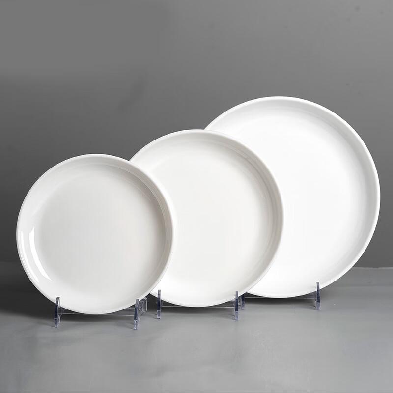 Yangge White Melamine Dinner Plates