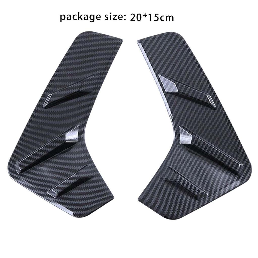 2Pcs Carbon Fiber Rear Fog Lamp Lamp frame Stickers for Byd Yuan Plus