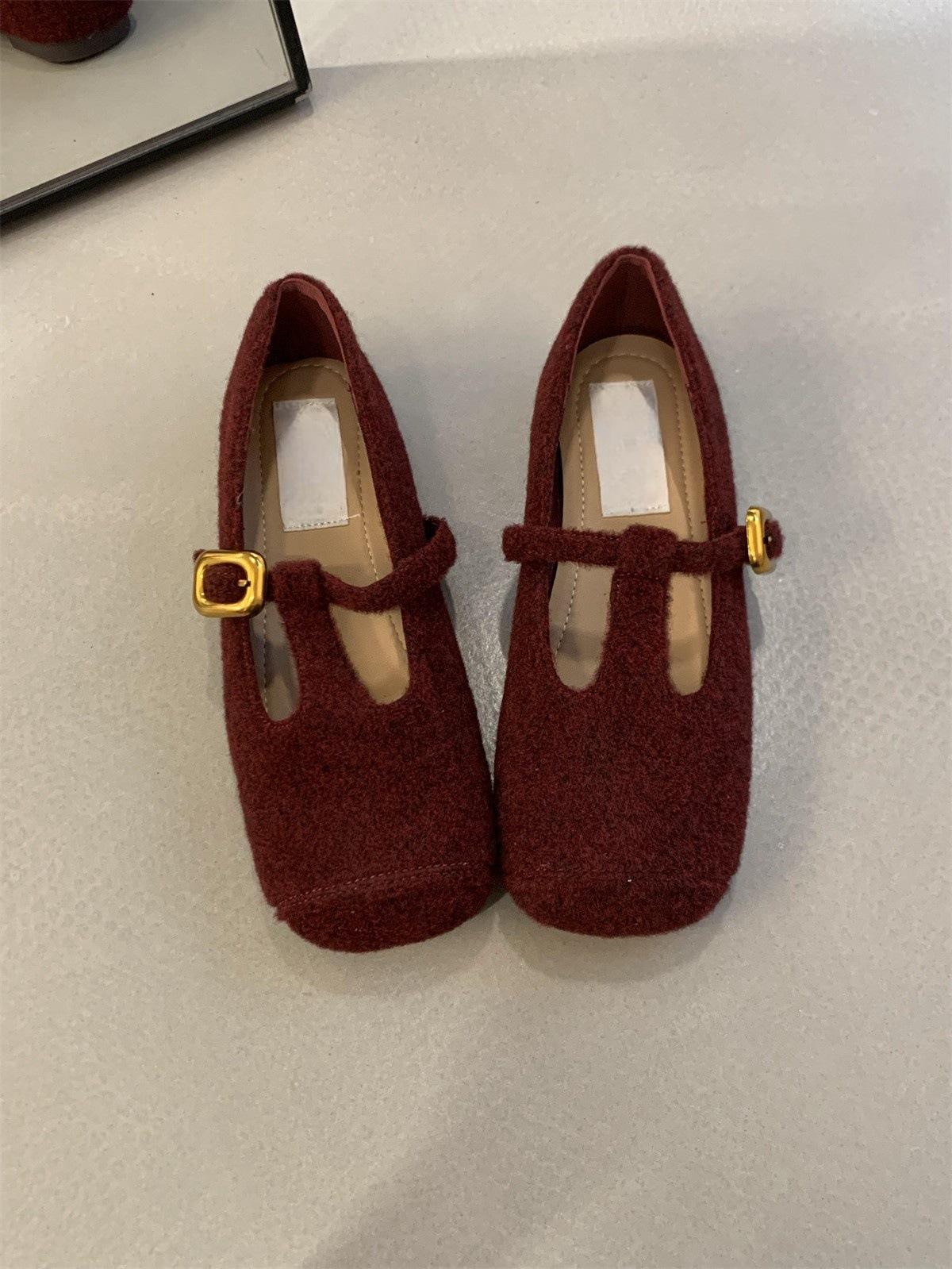 

Туфли Mao Mao женские туфли на платформе женские весенние и осенние новые французские вечерние балетки на плоской подошве Mary Jane 40