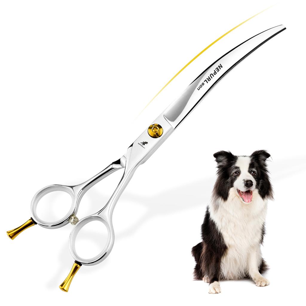 7,0-Inch 7,5-Inch Dubbele Staart Buiging, Smalle Versie Van Gebogen Schaar, Huisdier Schaar, Professionele Kwaliteit, Omhoog En Omlaag Buigingen, Voor Huisdier Meesters