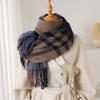 Long Length Warm Scarf Imitation Wool Texture Autumn Winter Scarf Wool Texture Scarf  Women
