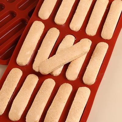 Tiramisu Finger Cookies Commercial Silicone Non-Stick Diy Baking Tools For Household High Temperature Resistant 15 Die