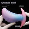 A187 Light Blue Silicone Anal Plug - Soft Travel-Friendly Adult Toy for Flirting and SM Stimulation.