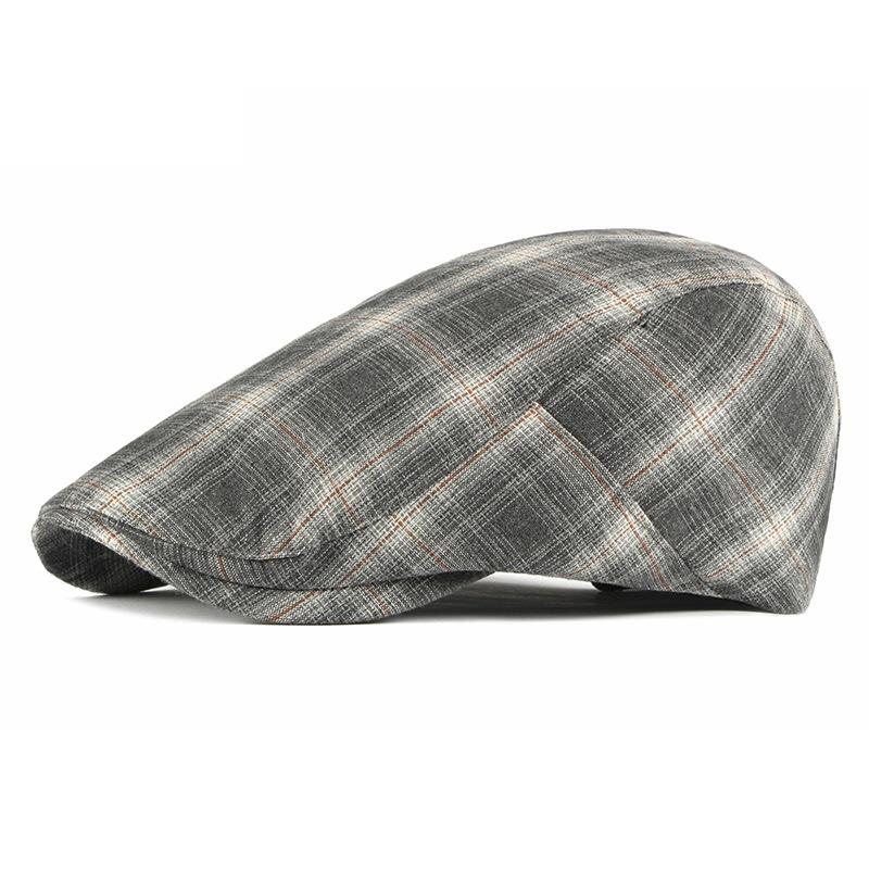 Vår Sommer Tynn Beret Herre Newsboy Caps Kvinner Plaid Britisk Vintage Flat Caps Gatsby Painters Hats Ivy Hat Hombre Boina