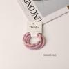 2025 Spring/Summer Crystal Candy Color Floral Spiral Hair Ties - Elegant, Sweet Telephone Cord Hair Accessories for Women