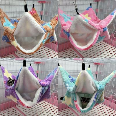 Fashion Hanging Warm Pet Hammock Pet Sleeping Bag Hamster Cage Squirrel Beds